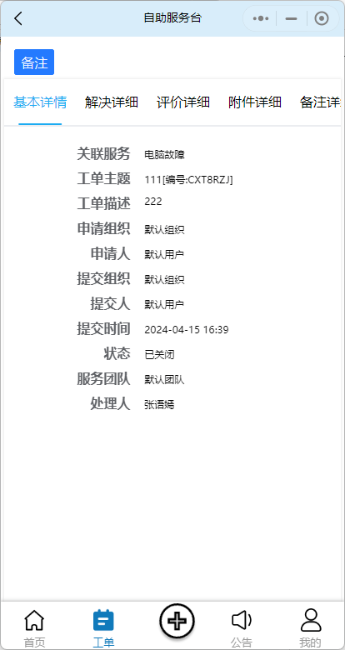 备注-工单详情